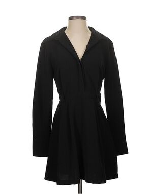 Zara | Dresses | Zara Long Sleeve Dark Green Belted Floral Flare Flounce  Button Down Shirt Dress | Poshmark